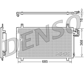 Кондензатор, климатизация DENSO DCN46021 за NISSAN JUKE (F15) от 2010