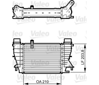 Интеркулер (охладител за въздуха на турбината) VALEO 818264 за NISSAN JUKE (F15) от 2010