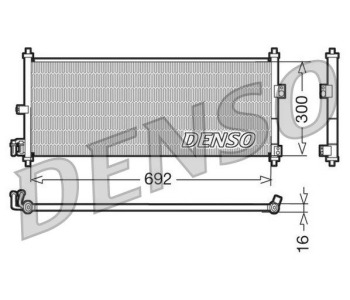 Кондензатор, климатизация DENSO DCN46018 за NISSAN JUKE (F15) от 2010