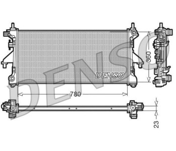 Радиатор, охлаждане на двигателя DENSO DRM23018 за RENAULT KANGOO II / GRAND KANGOO (KW0/1_) пътнически от 2008