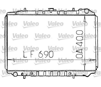 Радиатор, охлаждане на двигателя VALEO 731134 за NISSAN MAXIMA (J30) от 1988 до 1995