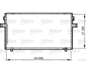 Кондензатор, климатизация VALEO 814256 за NISSAN MAXIMA QX V (A33) от 1999 до 2003