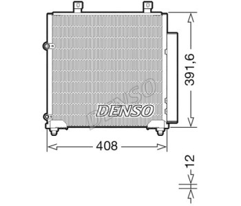 Кондензатор, климатизация DENSO DCN46005 за NISSAN MICRA II (K11) от 1992 до 2007