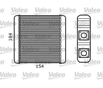 Топлообменник, отопление на вътрешното пространство VALEO 812107 за NISSAN MICRA II (K11) от 1992 до 2007
