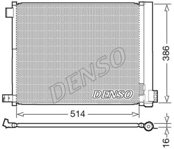 Кондензатор, климатизация DENSO DCN46029 за NISSAN MICRA III (K12) от 2002 до 2010