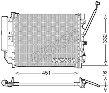 Кондензатор, климатизация DENSO DCN46030 за NISSAN MICRA IV (K13) от 2011 до 2017