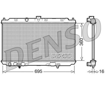 Радиатор, охлаждане на двигателя DENSO DRM46061 за NISSAN MICRA IV (K13) от 2011 до 2017