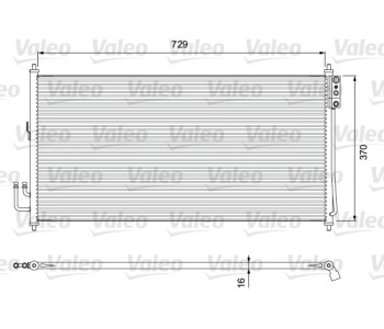 Кондензатор, климатизация VALEO 810909 за NISSAN MURANO I (Z50) от 2003 до 2008