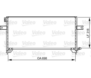 Кондензатор, климатизация VALEO 814304 за NISSAN NAVARA (D22) от 1997