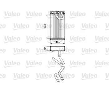 Топлообменник, отопление на вътрешното пространство VALEO 811549 за NISSAN NAVARA (D40) NP300 от 2004