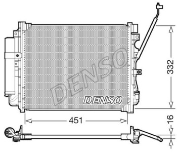 Кондензатор, климатизация DENSO DCN46031 за NISSAN NOTE (E12) от 2013