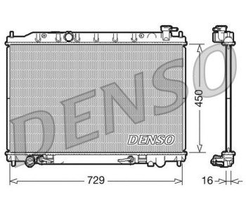 Радиатор, охлаждане на двигателя DENSO DRM46066 за NISSAN NOTE (E12) от 2013