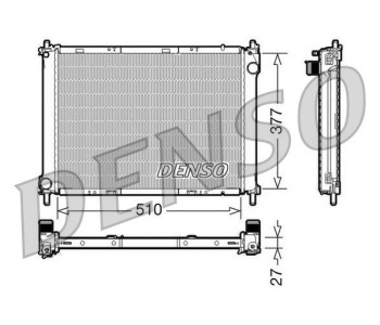 Радиатор, охлаждане на двигателя DENSO DRM46054 за NISSAN NOTE (E12) от 2013