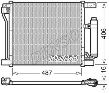 Кондензатор, климатизация DENSO DCN46028 за NISSAN NV200 товарен от 2010