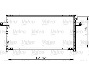 Кондензатор, климатизация VALEO 814252 за NISSAN PATROL III (K260) твърд покрив от 1984 до 1998