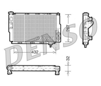 Радиатор, охлаждане на двигателя DENSO DRM23097 за NISSAN PRIMASTAR (X83) пътнически от 2001 до 2013