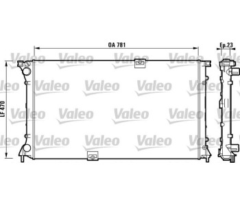 Радиатор, охлаждане на двигателя VALEO 732902 за OPEL VIVARO A (E7) платформа от 2001 до 2014