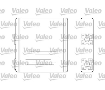 Топлообменник, отопление на вътрешното пространство VALEO 812108 за NISSAN SUNNY III (N14) седан от 1990 до 1996