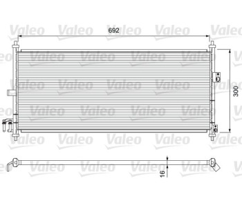 Кондензатор, климатизация VALEO 817823 за NISSAN PRIMERA (WP12) комби от 2002 до 2007