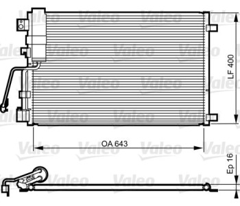 Кондензатор, климатизация VALEO 814009 за NISSAN QASHQAI (J10, JJ10) от 2007 до 2013