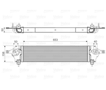 Интеркулер (охладител за въздуха на турбината) VALEO 818589 за NISSAN QASHQAI (J10, JJ10) от 2007 до 2013