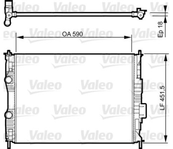 Радиатор, охлаждане на двигателя VALEO 735281 за NISSAN QASHQAI (J10, JJ10) от 2007 до 2013