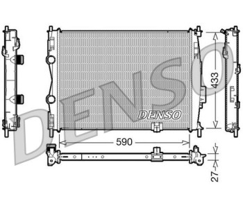 Радиатор, охлаждане на двигателя DENSO DRM46051 за NISSAN QASHQAI (J10, JJ10) от 2007 до 2013