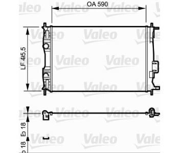 Радиатор, охлаждане на двигателя VALEO 735119 за NISSAN QASHQAI (J10, JJ10) от 2007 до 2013