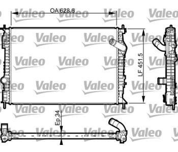 Радиатор, охлаждане на двигателя VALEO 735461 за NISSAN QASHQAI (J10, JJ10) от 2007 до 2013