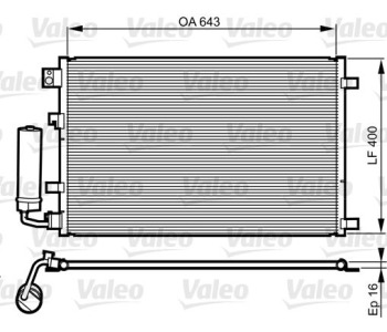 Кондензатор, климатизация VALEO 814008 за NISSAN QASHQAI (J10, JJ10) от 2007 до 2013