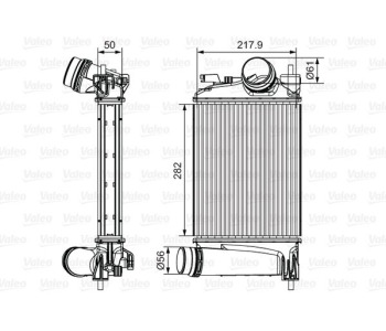 Интеркулер (охладител за въздуха на турбината) VALEO 818294