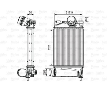 Интеркулер (охладител за въздуха на турбината) VALEO 818294 за NISSAN QASHQAI (J11, J11_) от 2013 до 2021