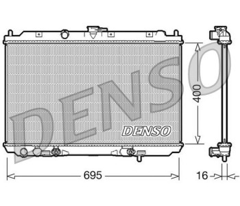 Радиатор, охлаждане на двигателя DENSO DRM46062 за NISSAN QASHQAI (J11, J11_) от 2013 до 2021