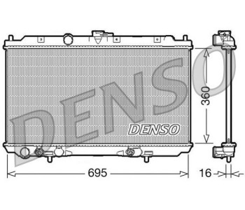 Радиатор, охлаждане на двигателя DENSO DRM46064 за NISSAN QASHQAI (J11, J11_) от 2013 до 2021