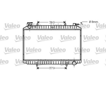 Радиатор, охлаждане на двигателя VALEO 734446 за NISSAN VANETTE CARGO (HC 23) товарен от 1994 до 2002