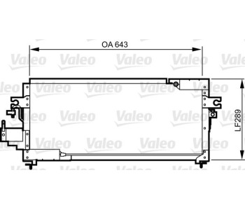 Кондензатор, климатизация VALEO 814275 за NISSAN SUNNY III (Y10) товарен от 1990 до 2000