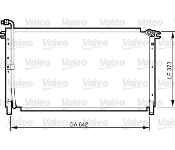 Кондензатор, климатизация VALEO 814284 за NISSAN TERRANO I (WD21) от 1986 до 1996