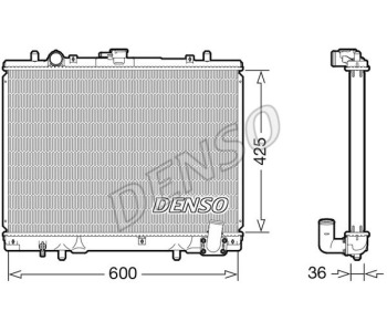 Радиатор, охлаждане на двигателя DENSO DRM46020 за NISSAN TERRANO II (R20) от 1992 до 2007
