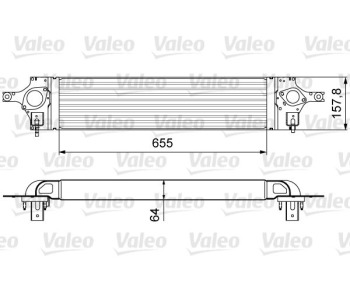 Интеркулер (охладител за въздуха на турбината) VALEO 818358 за NISSAN X-TRAIL (T31) от 2007 до 2013