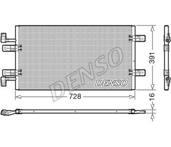Кондензатор, климатизация DENSO DCN20023 за OPEL ADAM от 2012