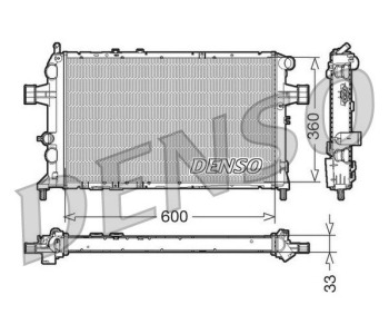 Радиатор, охлаждане на двигателя DENSO DRM20051 за OPEL CORSA E (X15) от 2014