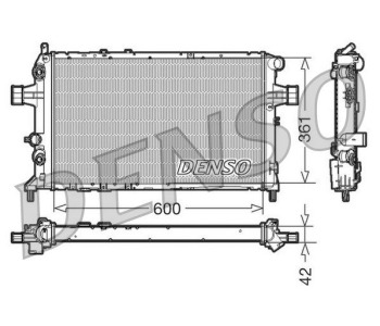 Радиатор, охлаждане на двигателя DENSO DRM20046 за OPEL CORSA D (S07) товарен от 2006