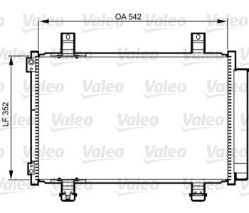 Кондензатор, климатизация VALEO 814219 за OPEL AGILA (B) (H08) от 2008
