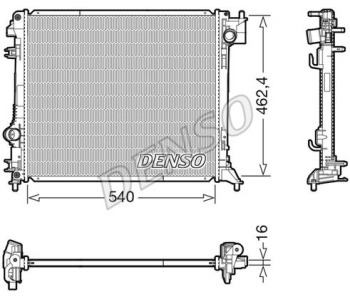 Радиатор, охлаждане на двигателя DENSO DRM47013 за OPEL AGILA (B) (H08) от 2008