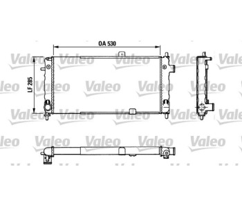 Радиатор, охлаждане на двигателя VALEO 883771 за OPEL COMBO A (38_, 48_) KADETT E от 1986 до 1994