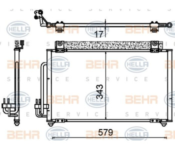 Топлообменник, отопление на вътрешното пространство HELLA 8FH 351 313-034 за OPEL ASTRA F CLASSIC хечбек от 1998 до 2002