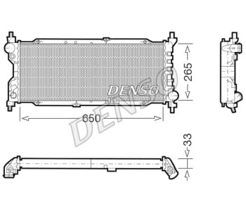 Радиатор, охлаждане на двигателя DENSO DRM20082 за OPEL ASTRA G (F48_, F08_) хечбек от 1998 до 2009