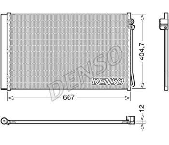 Кондензатор, климатизация DENSO DCN20005 за OPEL ASTRA G (F67) кабриолет от 2001 до 2005
