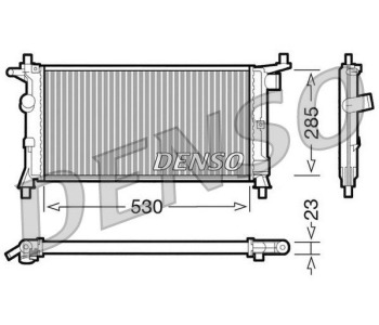 Радиатор, охлаждане на двигателя DENSO DRM20083 за OPEL ZAFIRA A (F75_) от 1999 до 2005