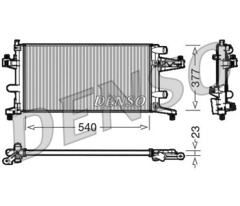 Радиатор, охлаждане на двигателя DENSO DRM20086 за OPEL ZAFIRA A (F75_) от 1999 до 2005